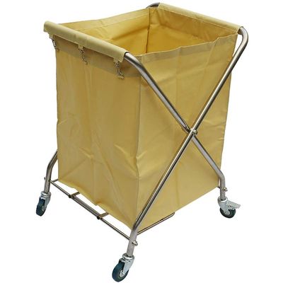 Carts,Hospital Trolley, Supplies Rack,Cart Tool Folding Laundry Sorter Cart with Universal Brake Wheel, Hotel Collection Trolley, Room Service Rolling Cart,