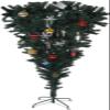 Christmas Pine Tree Solid Tree with Metal Stand for Outdoor Indoor Decorations 5 Ft Black Upside-Down Artificial Christmas Tree Black Upside-Down Halloween Tree view 1