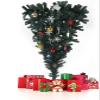 Christmas Pine Tree Solid Tree with Metal Stand for Outdoor Indoor Decorations 5 Ft Black Upside-Down Artificial Christmas Tree Black Upside-Down Halloween Tree view 4
