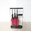 bns7fapq Umbrella Stand Entrance Channel Metal Parachute Holder 6 Hooks and Drops Small Space/Home/Office Decoration (Color : Black) view 4