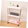ANDRESLAD 1pc Multi-Layer Plastic Storage Rack Corner Organizer for Bathroom -Saving Design Multifunctional Shelf for Toiletries Accessories White view 4