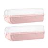 ANDRESLAD 2pcs Organize Shoes Easy Thicken Plastic Boxes Shoe Containers Space-saving Storage view 1