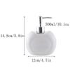 RUJHGL Farmhouse Soap Dispenser Farmhouse Decor Soap Dispenser Ceramic Liquid Dispenser with Metal Pump Counter Top Lotion Bottle 10.1Oz/300Ml Pump Bottle view 2