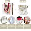 SENSWEALD Canvas Tote Bag For Women With Zipper, Durable Portable Reusable Tote Canvas Bag,Appreciation Gifts for Women, Tote Bag Aesthetic view 4
