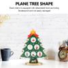 FLEXMAN Christmas Decoration, 8.7 X 6.7 X 2.2in Multipurpose Wooden Christmas Trees Tabletop Decoration, Tabletop Christmas Tree, Mini Christmas Tree (Green) view 2