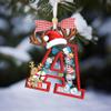 26 Letters Baby Christmas Ornament Personalized A to Z 4D Shaking Keepsake Xmas Alphabet Letters Idea Gift for New Babies Newborn Baby Shower Boys Girls Indoor Decorative Hanging view 1