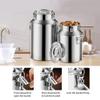 Stainless Steel Sealed Barrel Milk Can Milk Bucket with Sealed Lid,Transport Tank Edible Oil Tank for Milk Oil Tea Rice,48L view 2