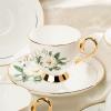 RWGOVLU Ceramic Tea Set Set,Ceramic Tea Sets, China Coffee Set,Tea Set, 15 Pieces Afternoon Tea Set Porcelain Tea Set for Adults Coffee Cups Set Vintage High Grade Bone China Cu view 2