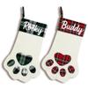 SPECPIX Pet Christmas Stockings Personalized Dog Christmas Stockings Custom Pets Paw Christmas Stockings with Name Large Xmas Stocking Hanging Stockings Christmas Holiday Party Decorations Set of 7 view 1