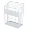 Umbrella Stands Large-Capacity Metal Umbrella Stand Waterproof & Hotel Lobby Commercial Umbrella Storage Rack Can Hold 28 UmbrellasWhite view 1
