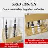 Umbrella Stands Large-Capacity Metal Umbrella Stand Waterproof & Hotel Lobby Commercial Umbrella Storage Rack Can Hold 28 UmbrellasWhite view 3