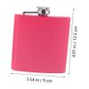 NAMOARLY 2pcs Sturdy Portable Wine Flask Liquor Flask Leakproof Cap for Camping Hiking Travel Gifts view 2