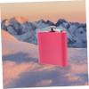 NAMOARLY 2pcs Sturdy Portable Wine Flask Liquor Flask Leakproof Cap for Camping Hiking Travel Gifts view 3