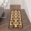 2.5x18 Runner Area Rug - Durable Wool Jute Kilim Rug Brown Beige Hand Woven Flatweave Rug Indoor Carpet High Traffic Area Ideal for Home, Office, Corridor & Hallway view 2