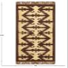 2.5x18 Runner Area Rug - Durable Wool Jute Kilim Rug Brown Beige Hand Woven Flatweave Rug Indoor Carpet High Traffic Area Ideal for Home, Office, Corridor & Hallway view 3