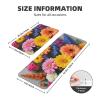 KLAMN Washable Non Slip Kitchen Rugs and Mats Set of 2 Absorbent Kitchen Floor Mat - with Thug Life Flowers Print view 2