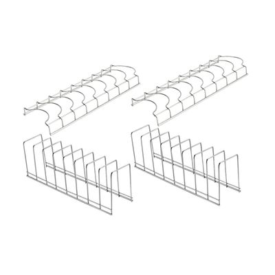 OKUMEYR 4pcs Multi-Functional Kitchen Dish Draining Stand Bowl Drain Rack Bowl Drying Rack for Kitchen