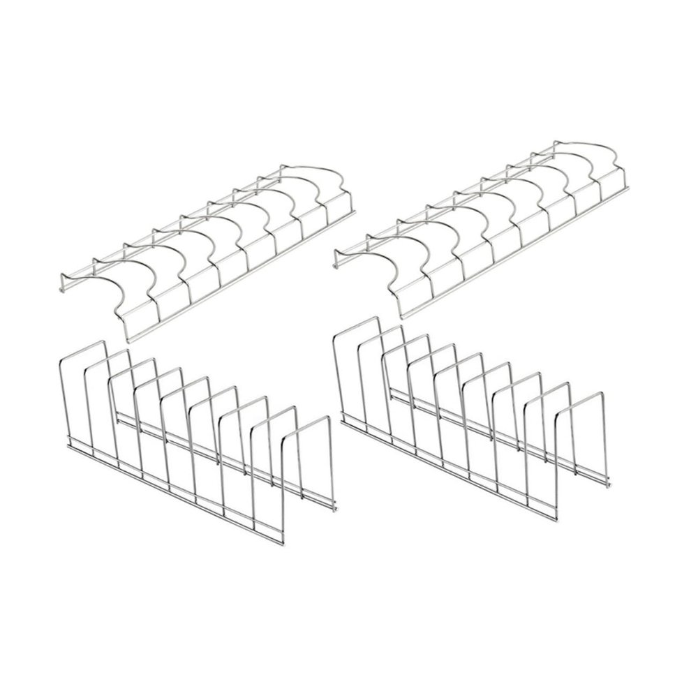 OKUMEYR 4pcs Multi-Functional Kitchen Dish Draining Stand Bowl Drain Rack Bowl Drying Rack for Kitchen