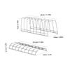 OKUMEYR 4pcs Multi-Functional Kitchen Dish Draining Stand Bowl Drain Rack Bowl Drying Rack for Kitchen view 2
