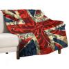 Union Jack UK British Flag Throw Blanket 30"x40" Print Blankets Flannel Blanket Warm Throw Blanket for Couch Bed Sofa view 1
