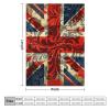 Union Jack UK British Flag Throw Blanket 30"x40" Print Blankets Flannel Blanket Warm Throw Blanket for Couch Bed Sofa view 2