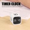 Gravity Cube Timer, Productivity Sensor Flip Kitchen Large LED Display Adjustable Sound Alarm Vibration High Low Volume Custom Modes Kids Study Students Office Exercise Skincare view 4