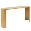 Modway Aspect 60 Inch Oval Console Table in Oak with Reversible Arched Legs - Modern Oval Wood Narrow Entryway Table - Curved Profile Design Thin Sofa Table for Hallway or Living Room view 1