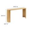 Modway Aspect 60 Inch Oval Console Table in Oak with Reversible Arched Legs - Modern Oval Wood Narrow Entryway Table - Curved Profile Design Thin Sofa Table for Hallway or Living Room view 3