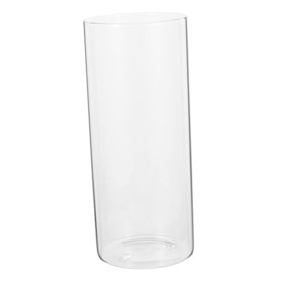 STOBAZA Hydroponic Glass Flower Vase Elegant Cylinder Terrarium for Fresh Dried Flowers Glass Decorative Planter for Home Office Decor