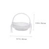 MOBUTOFU Lace Flower Basket for Wedding Favor Banquet Decor Hand-held Big Basket view 2