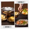 BRIGHTFUFU Stainless Steel Cooking Pot with Double Handle Versatile Wok for Stir-fry Hot Pot and Seafood for Home Kitchen and Restaurants Effortless Cleaning and view 4