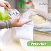 Purifyou Produce Bags Set of 9 (XL, Large, Small), Heavy Duty Mesh with Drawstring, Premium 12oz & 22oz Borosilicate Glass Water Bottles, Silicone Sleeve, Stainless Steel Lid in Chinese Porcelain. view 4