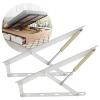 Storage Bed Lift Mechanism ,Lift Up Storage Bed Frame Hinge Set, Heavy Duty Triangular Spring Hinges Gas Spring Bed Storage Lift Kit for Durability And Resistance To Bending And Breaking(White,1200mm) view 1