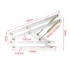 Storage Bed Lift Mechanism ,Lift Up Storage Bed Frame Hinge Set, Heavy Duty Triangular Spring Hinges Gas Spring Bed Storage Lift Kit for Durability And Resistance To Bending And Breaking(White,1200mm) view 2