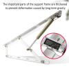 Storage Bed Lift Mechanism ,Lift Up Storage Bed Frame Hinge Set, Heavy Duty Triangular Spring Hinges Gas Spring Bed Storage Lift Kit for Durability And Resistance To Bending And Breaking(White,1200mm) view 3