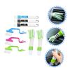 GOOHOCHY 8pcs Window Cleaning Brush Set for Wet and Dry Use for Cleaning Gaps Corners and Skirting Lines Your Home Compact Design for Comfortable to Hold and Use view 2