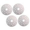 FUNOMOCYA 4pcs Stainless Steel Heat Conduction Fin Set for Induction Cookware Easy to Clean Heat Diffuser Plates for Casserole Cooking Diameter Food-grade Material view 1