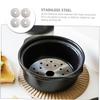 FUNOMOCYA 4pcs Stainless Steel Heat Conduction Fin Set for Induction Cookware Easy to Clean Heat Diffuser Plates for Casserole Cooking Diameter Food-grade Material view 3