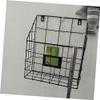 STOBAZA Wall Mounted Magazine Organizer Multifunctional Iron Storage Rack for Home Office Tidy Hanging Baskets Black for Newspapers Books and Miscellaneous Items view 2