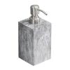 AFXGUSD Elegant Marble Soap Dispenser - Luxurious 500ml Pump for Home Spa, Grey Rim Texture view 1