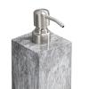 AFXGUSD Elegant Marble Soap Dispenser - Luxurious 500ml Pump for Home Spa, Grey Rim Texture view 2