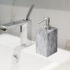 AFXGUSD Elegant Marble Soap Dispenser - Luxurious 500ml Pump for Home Spa, Grey Rim Texture view 4