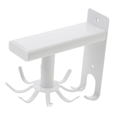 ABOOFAN Wall Mounted Rotating Utensil Holder Rack Kitchen Organizer with Hooks Design for Easy Installation and Versatile Use Kitchen and Cabinets
