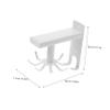 ABOOFAN Wall Mounted Rotating Utensil Holder Rack Kitchen Organizer with Hooks Design for Easy Installation and Versatile Use Kitchen and Cabinets view 2