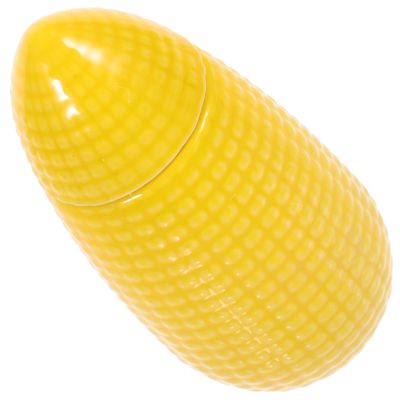 BRIGHTFUFU Corn Shaped Ceramic Jar for Tea Storage Airtight Food Container with Lid Decorative and Easy to Clean for Loose Tea and Kitchen Organization