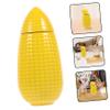 BRIGHTFUFU Corn Shaped Ceramic Jar for Tea Storage Airtight Food Container with Lid Decorative and Easy to Clean for Loose Tea and Kitchen Organization view 2
