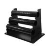 MOBUTOFU Removable Jewelry Display Stand 3 Tier PVC Bracelet Holder Black view 1