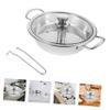 COLLBATH Induction Steamer Pot Stainless Steel Steamer Basket Tamale Pot Steam Cooking Kitchen Pan view 2