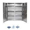 Heavy-Duty Commercial Storage Cabinet (Granite Gray, 60" W x 24" D x 72" H) view 4