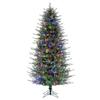 Vickerman 5.5' x 42" Slim Itasca Fraser Fir Artificial Pre-Lit Christmas Tree with 350 Multicolor LED Mini Lights view 1